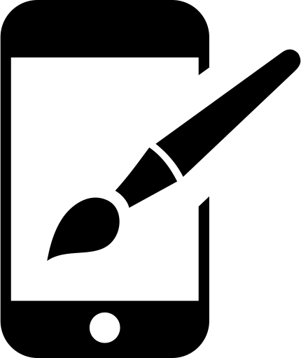 Icon of mobile design